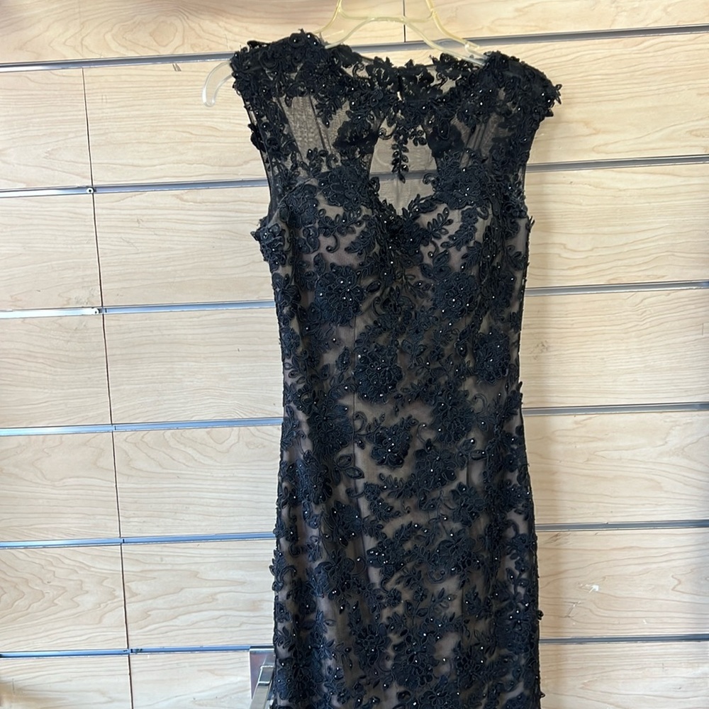 Perfect classy gown with crystals and lace